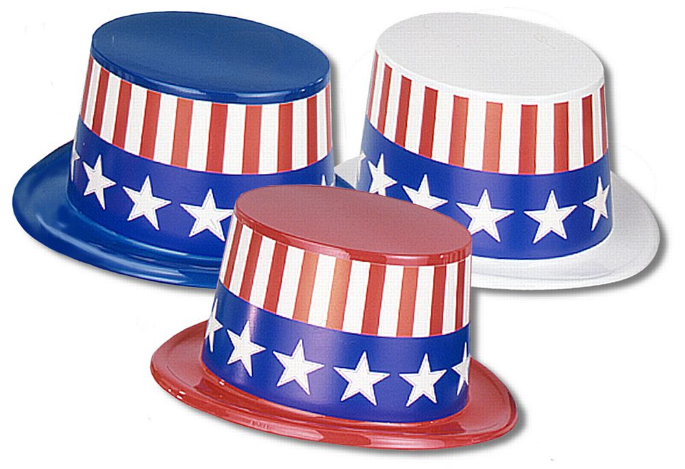 American Top Hat - Assorted Colours - Each