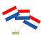 Dutch Holland Netherlands Paper Table Flags - 15cm on 30cm Pole - Each