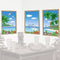 Tropical View Window Wall Decorations - 83cm - Set of 3