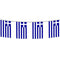 Greek flag Bunting 2.4m