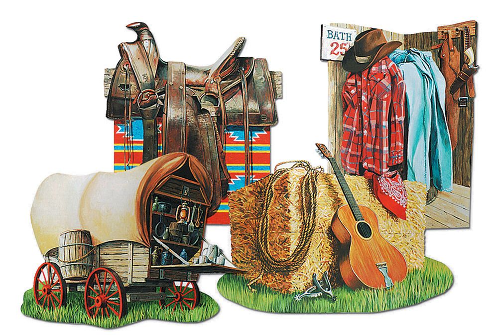 Cowboy Cutouts - Set of 4 - 16"