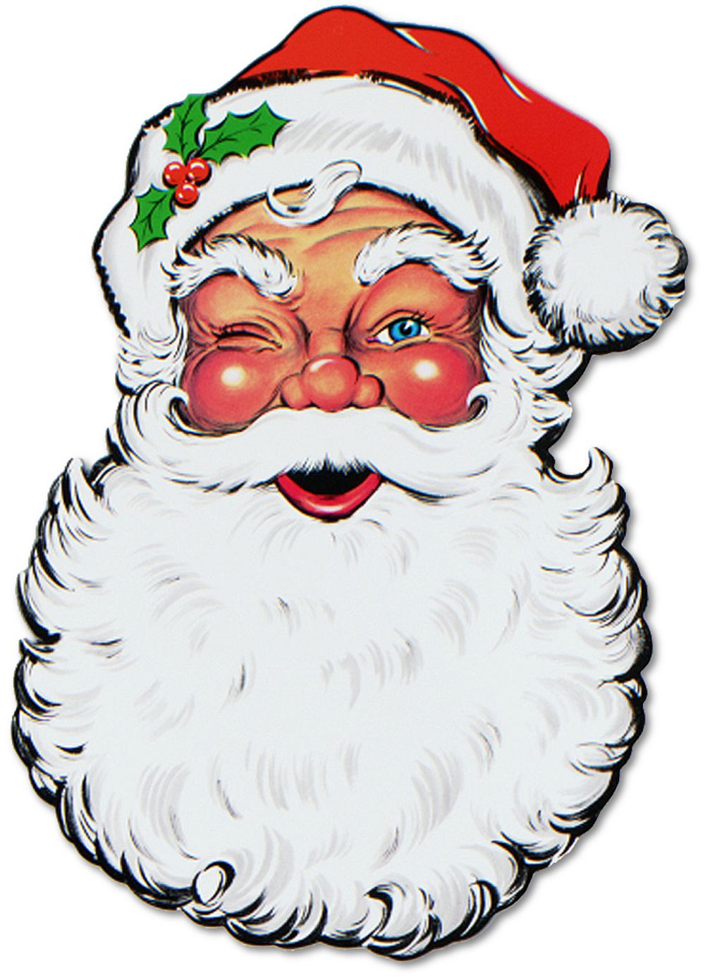 Santa Face Cutout - 26"