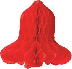 Red Honeycomb Bell - 50cm