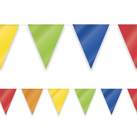 Multi-coloured Economy Bunting - 10m