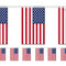 American Flag Bunting - 2.4m