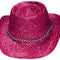 Hot Pink Glitter Cowboy Hat