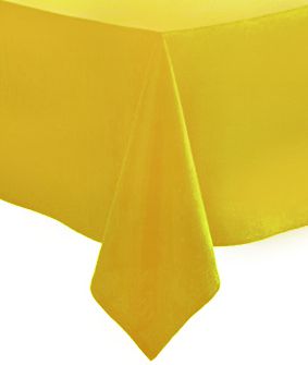 Solid Yellow Paper Tablecloth 1.4m x 2.8m