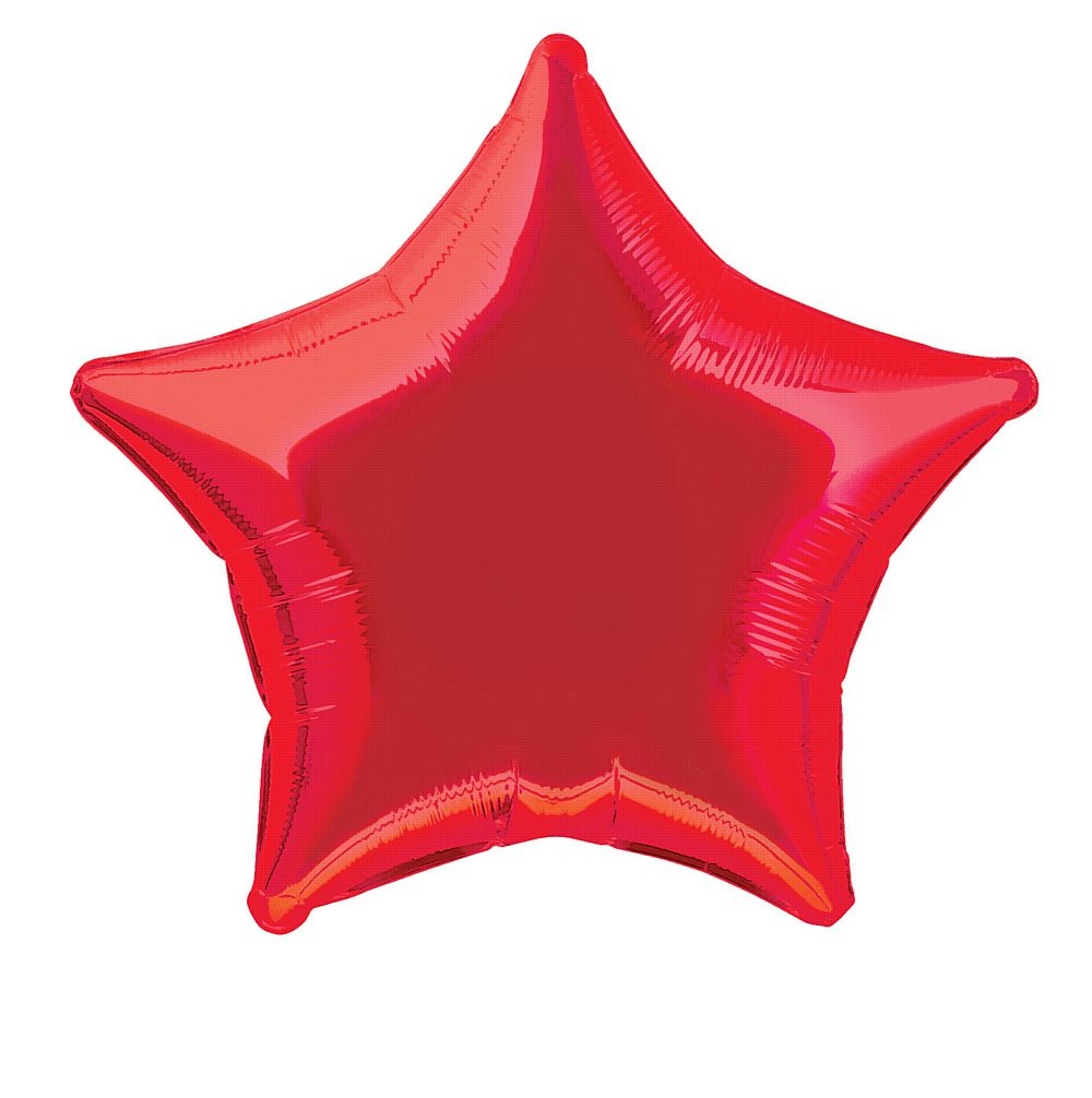 Red Star Shaped Balloon 19"