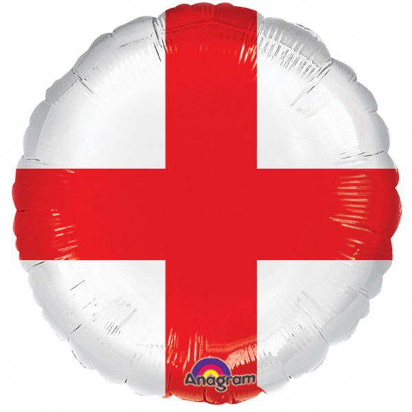 England St George's Flag Foil Balloon - 18"
