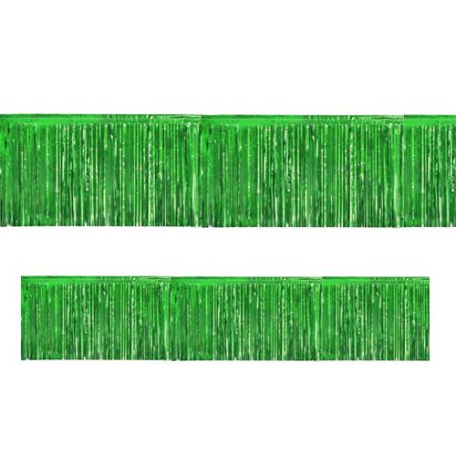 Green Metallic Fringed Garland - 3m