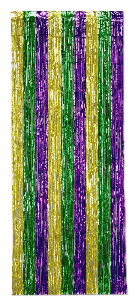Gold, Green And Purple Shimmer Curtain - 2.5m