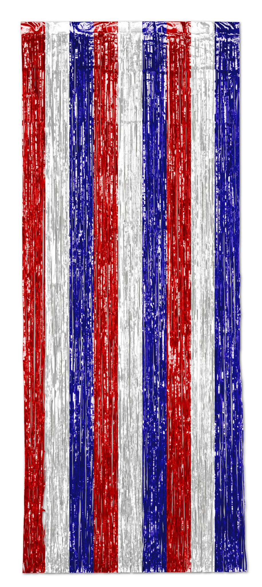 Red, White and Blue Shimmer Curtain - 2.5m