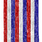 Red, White and Blue Shimmer Curtain - 2.5m