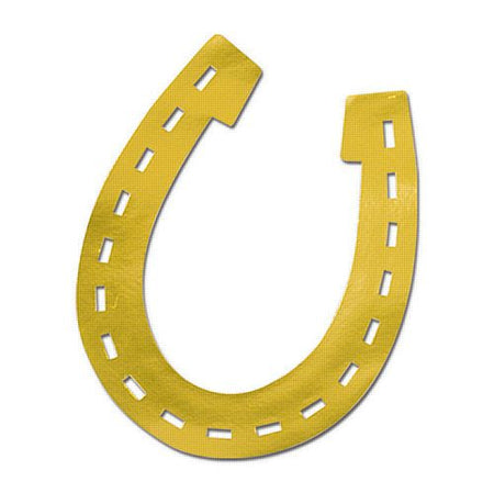 Foil Horseshoe Silhouette Cutout - 17