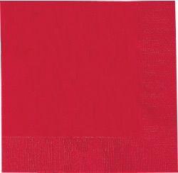 Red Luncheon Napkins 33cm - pack of 50