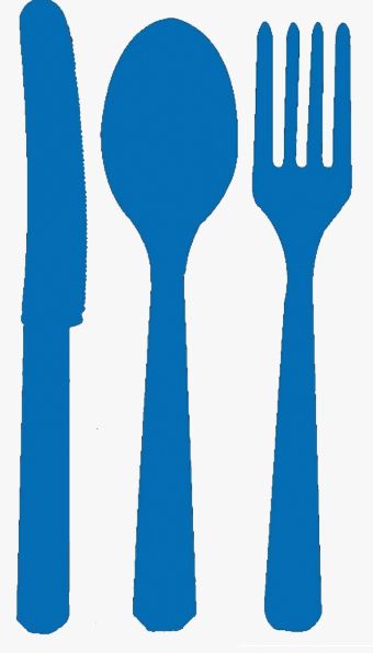 Marine Blue Cutlery - Pack of 24