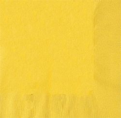 Yellow Luncheon Napkins 33cm - pack of 50