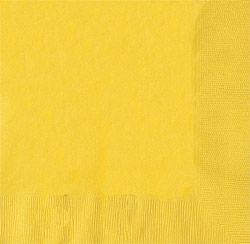 Yellow Luncheon Napkins 33cm - pack of 50