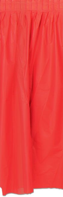 Red Solid Colour Table Skirting 70cm x 4.2m