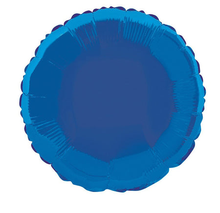 Blue Round Foil Balloon - 18