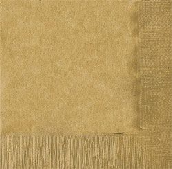 Gold Luncheon Napkins 33cm - pack of 50