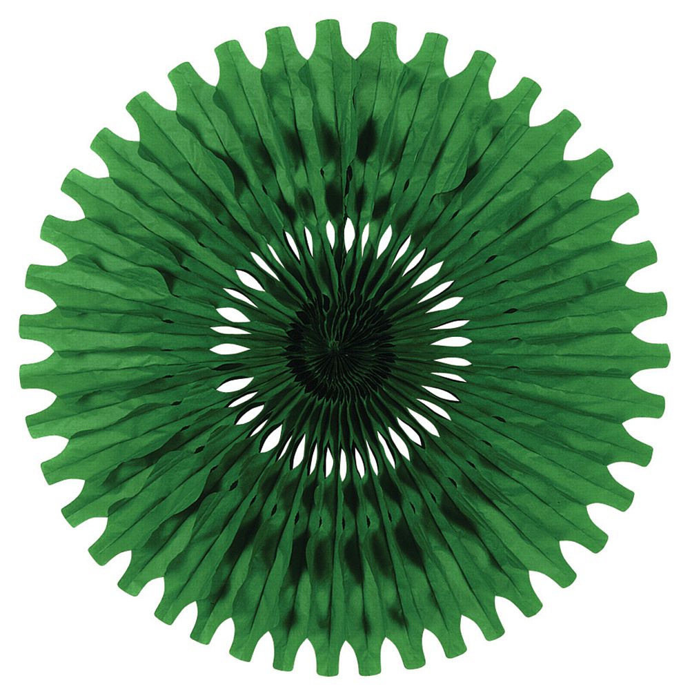 Green Paper Fan - 63.5cm