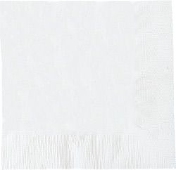White Luncheon Napkins - Pack of 50 - 33cm