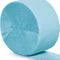 Light Blue Crepe Paper Streamer - 25m