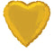 Gold Heart Shaped Foil Balloon 18
