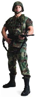 US Soldier Lifesize Cardboard Cutout - 1.83m