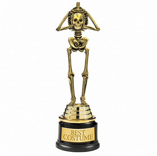 Best Costume Skeleton Trophy -  24cm Tall