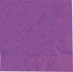 Purple Luncheon Napkins - Pack of 50 - 33cm