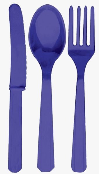 Purple Cutlery - Pack of 24