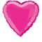 Hot Pink Heart Shaped Foil Balloon 18