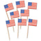 American Flag Picks - Pack of 50