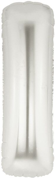 Silver Letter I Foil Balloon - 40"