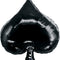 Black Card Suit Spade Foil Balloon - 35