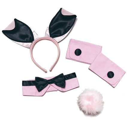 Bunny Girl Fancy Dress Kit - Pink and Black