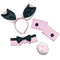 Bunny Girl Fancy Dress Kit - Pink and Black