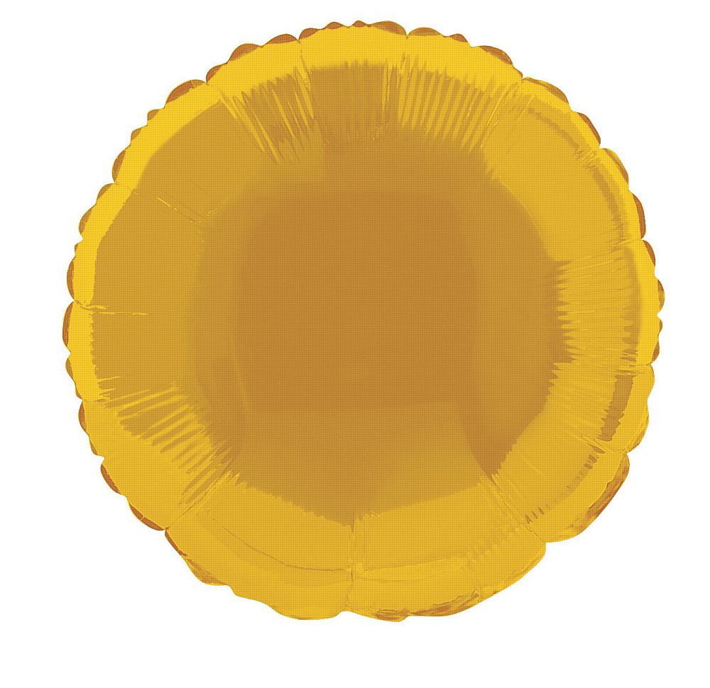 Gold Round Foil Balloon - 18"