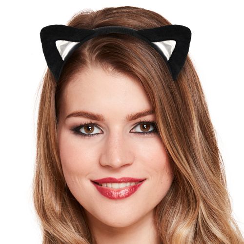 Cat Ears with Black Fur