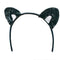 Black Sequin Cat Ears