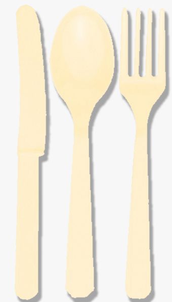 Vanilla Cream (Ivory) Cutlery - Pack of 24