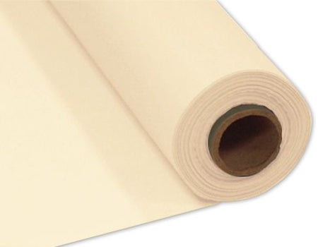 Vanilla Cream (Ivory) Plastic Table Roll - 30.5m x 1m