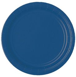 Navy Blue Paper Plate - Each - 9"