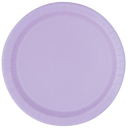 Pastel Lilac Paper Plates - Each - 9