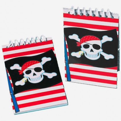 Pirate Notebook - Pack of 12