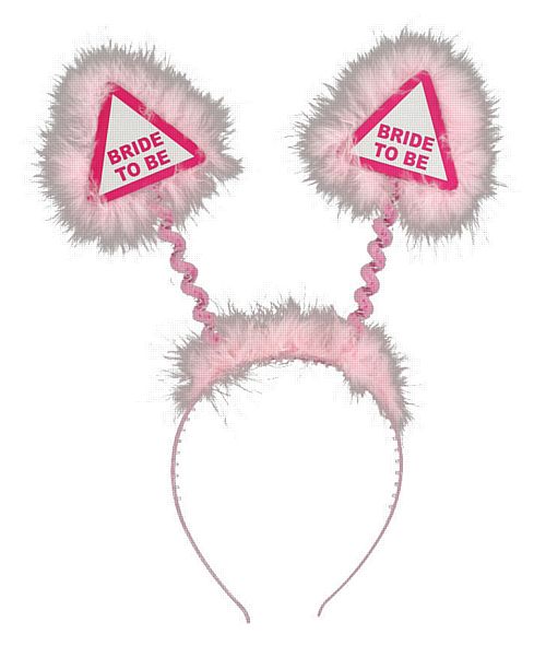 Bride To Be Warning Sign Head Boppers