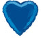 Blue Heart Shaped Foil Balloon. 18