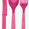 Hot Pink Cutlery - Pack of 24